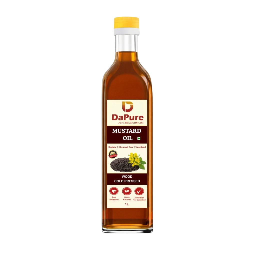DaPure Mustard Oil Label Transparent
