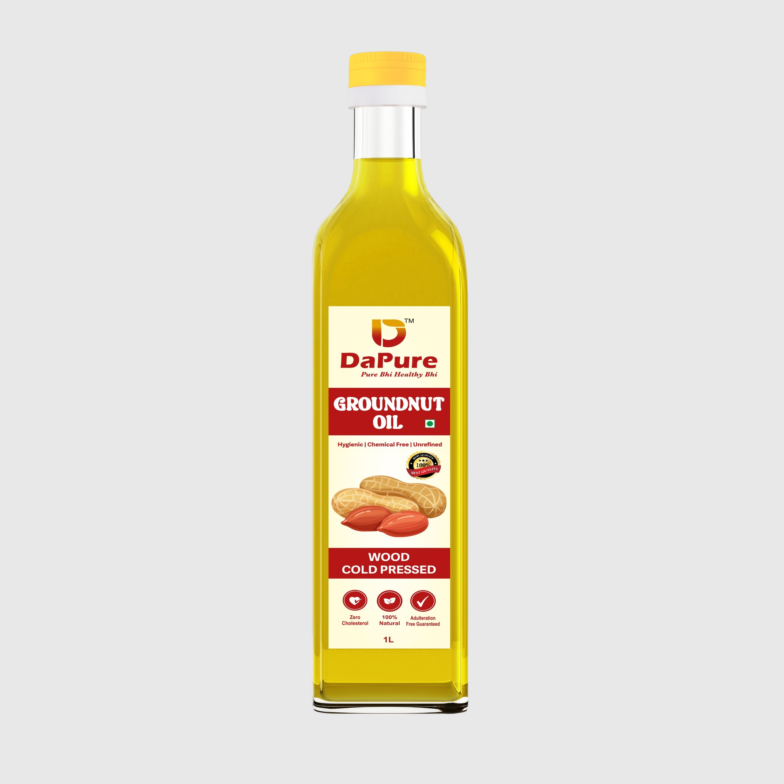 dapure cold pressed groundnut oil 100% pure and natural
