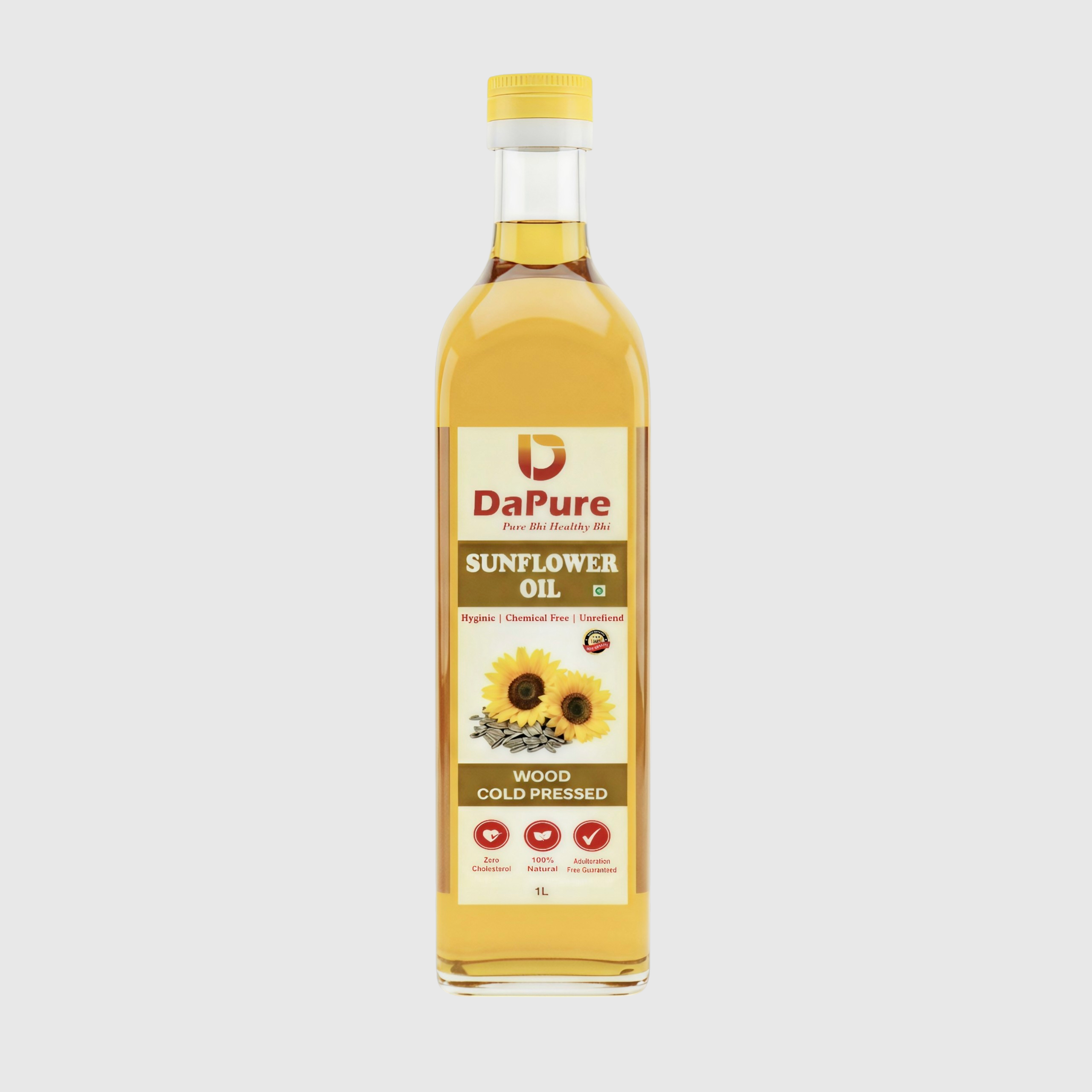 dapure cold pressed sunflower oil 100% pure and natural